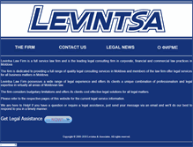 Tablet Screenshot of levintsa.com